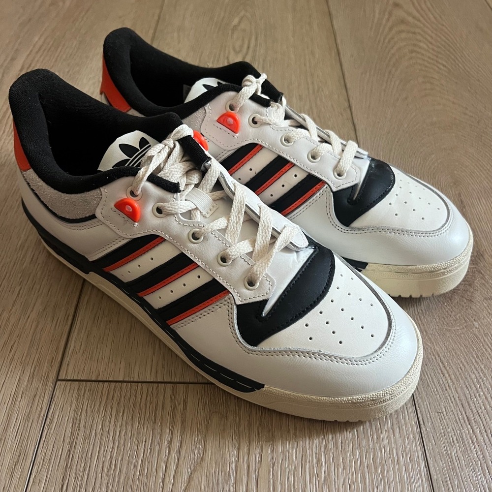 Adidas Originals Rivalry 86 LOW (White/Black/Semi Imp Orange) Men's Size 11